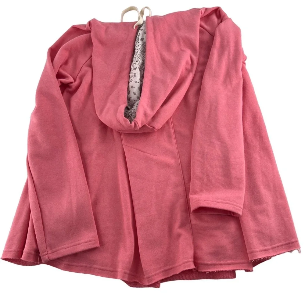 Oddy Women's size Small Oversized Sweatshirt Hoodie Bubblegum Pink‎ NWT